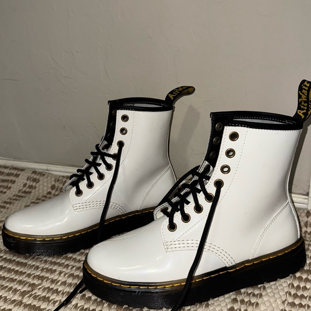 Dr. Martens White Boots